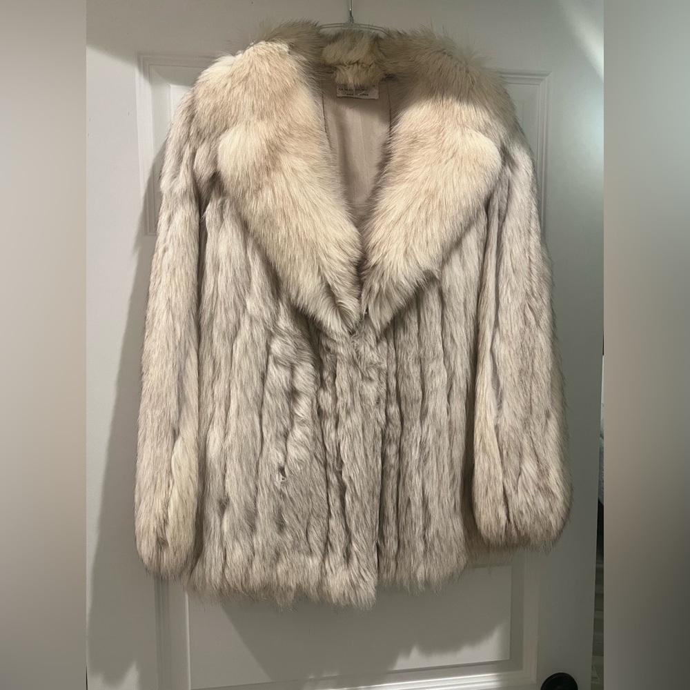 Elegant Cream Fur Coat